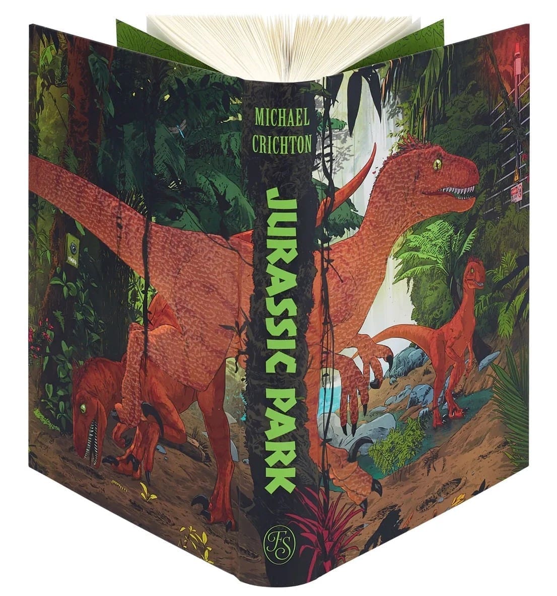 Jurassic Park Folio Society Book Cover